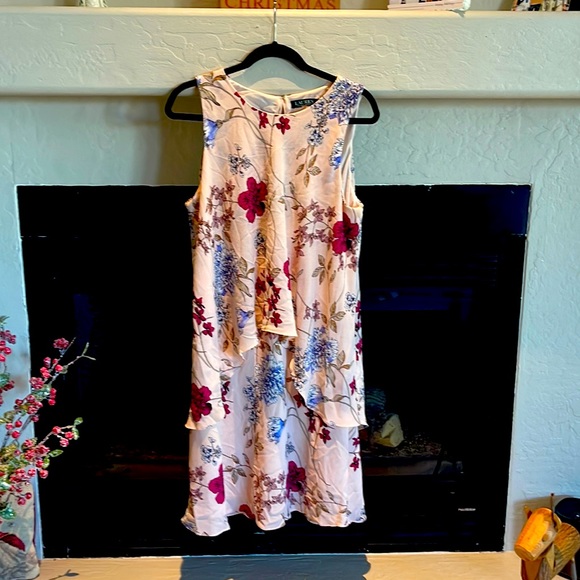 Size 14 Ralph Lauren Floral Dress - Picture 1 of 5